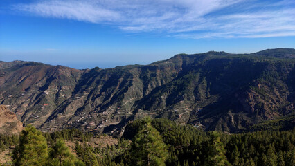 Fototapeta premium view from Roque Nublo, Gran Canaria, Canary Islands