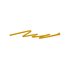 gold paint brush stroke