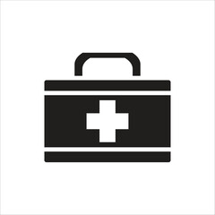 first aid box vector icon line template