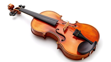 Fototapeta na wymiar A mesmerizing image of a violin, beautifully crafted, capturing the grace and passion of classical music. Perfect for designs related to music, art, elegance, and creativity.