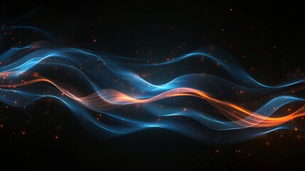 An ethereal dance of vibrant colors in a mesmerizing fractal art, capturing the boundless beauty of light in its purest abstract form