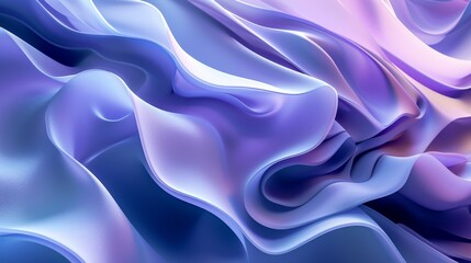 Obraz premium An enchanting tapestry of lilac and violet hues, woven into a mesmerizing fractal pattern that evokes a sense of ethereal beauty and abstract wonder