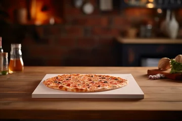 Foto op Plexiglas pizza on a table © gomgom
