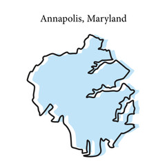 annapolis map, annapolis vector, annapolis outline, annapolis stylized