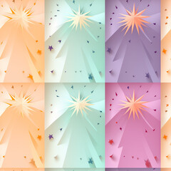 A Vibrant Collection of Starbursts Illuminating a Multicolored Background, Creating a Festive and Energetic Atmosphere