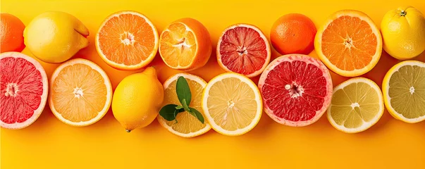 Foto op Plexiglas citrus fruit background © Hector