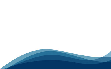 Vector Water Waves Abstract Illustration Graphic Design