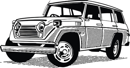 off-road vehicle vector illustration © xamyak13