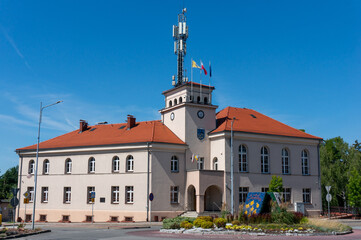 Town Hall (Ratusz). Laziska Gorne, Poland.