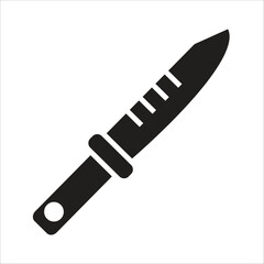 knife vector icon line template