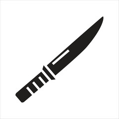 knife vector icon line template