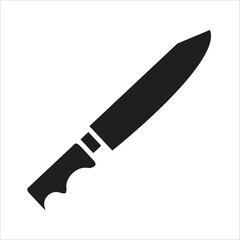 knife vector icon line template