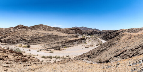 View from the Kuiseb Pass into the gorge of the Kuiseb River, Namibia Kopie