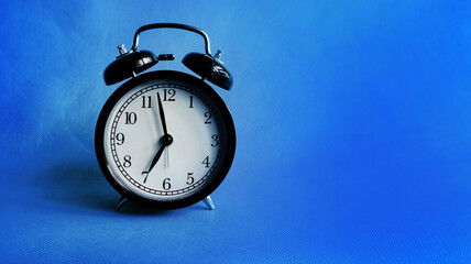 blue alarm clock