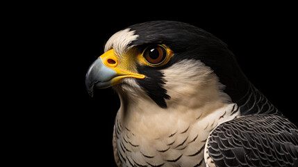 Detailed close-up image of bird of prey. This image can be used for educational purposes or in nature-themed projects