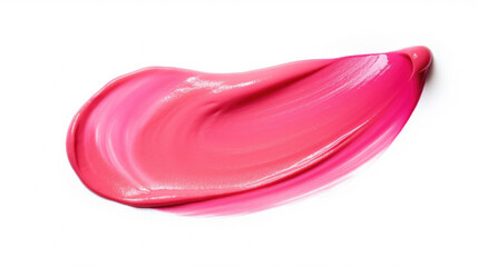 Pink lip close-up on white surface. Perfect for beauty and cosmetics advertising