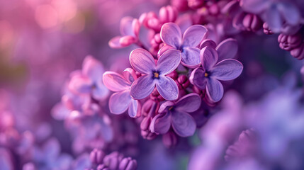 Beautiful Purple Background From Lilac Flowers Cl.