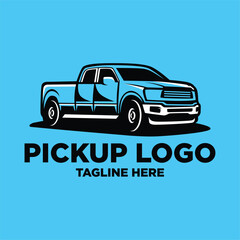 Obraz premium Pickup Truck Logo Design. Simple and Modern. Vector illustration