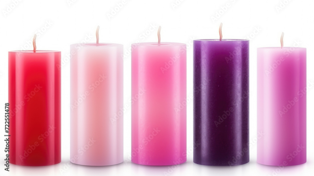 Poster row of four candles placed next to each other. can be used for various occasions and events
