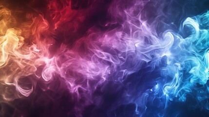 Obraz premium colorful smoke on dark background