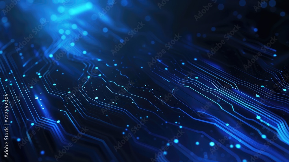 Poster dark blue color light abstract technology background for computer graphic website internet and busin