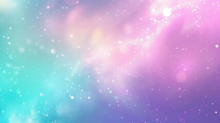 Holographic Unicorn Gradient. Trendy neon pink purple very peri blue teal colors soft blurred background - obrazy, fototapety, plakaty