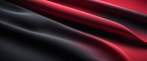 Fototapeta premium Silk Texture Background Wallpaper in Black Red Gradient Colors