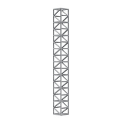 Steel truss beam seamless structure. 3d metal structure. 3d render of metal steel structure,...