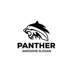 vector panther mascot illustration logo design