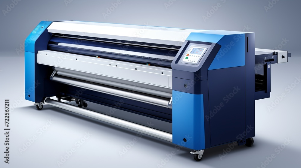 Poster high quality wide format plotter printing professional blueprints with ample copy space