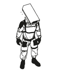 Isometric Black and White Charakter