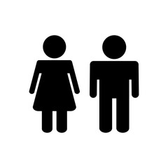 Man and woman icon vector. male and female symbol