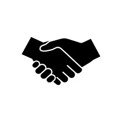 Handshake icon vector. business handshake. contact agreement