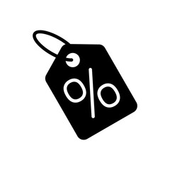 Discount icon vector. Discount tag icon.