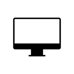Computer icon vector. computer monitor icon vector.