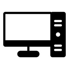 Computer Glyph Icon Design Vector