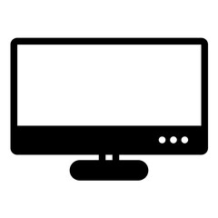 Desktop Glyph Icon Design Vector