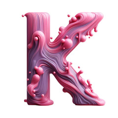 Isolated 3D Letter on a Clear PNG Canvas Generative AI