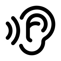 Listening Line Icon