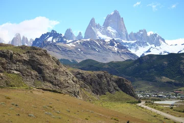 Papier Peint photo Fitz Roy Mount Fitz Roy in El Chalten, Patagonia Argentina
