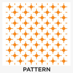 Orange seamless pattern with shapes