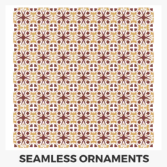 Foto op Canvas Seamless pattern with shapes © Scorpionstudio10