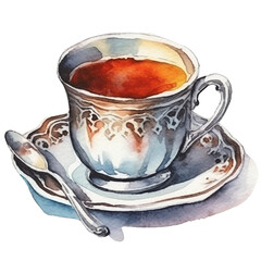 Aesthetic Cocktail Watercolor Illustration