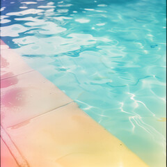 Obraz premium abandoned atmospheric swimming pool