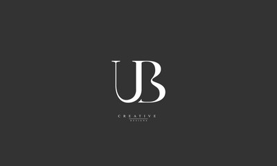 Alphabet letters Initials Monogram logo UB BU U B