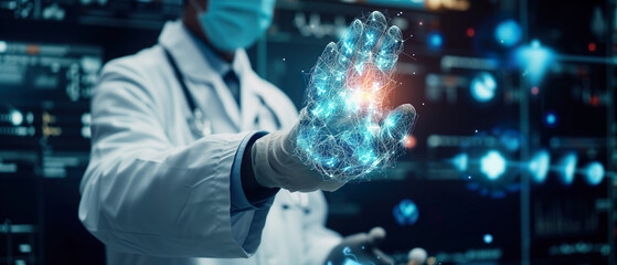 Medical technologies of the future, medical web banner