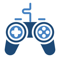 Game Controller Solid Color Icon Design Vector