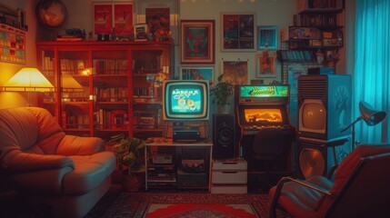 Retro gaming room
