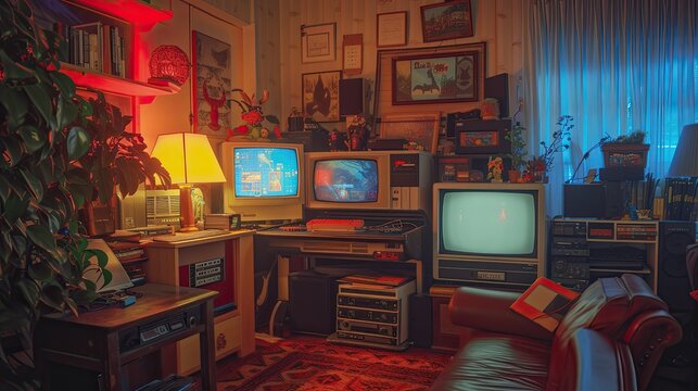 Retro gaming room