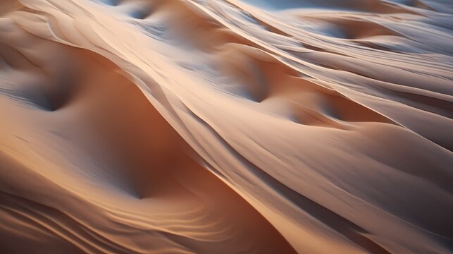 Macro shot of sand patterns sculpted by the wind on a beach © CREATER CENTER